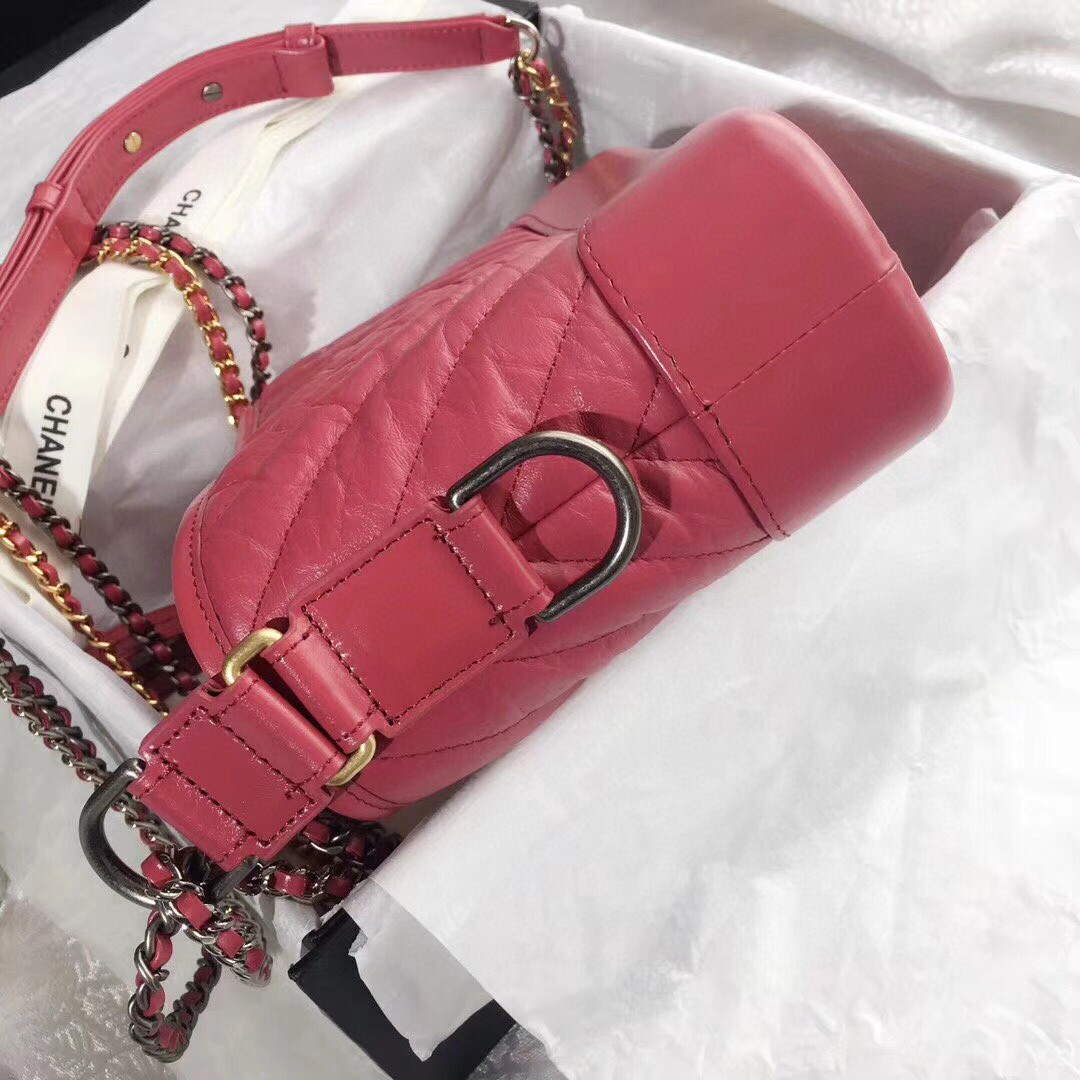 Chanel AS0865 Chanel's Gabrielle Small Hobo Bag V gird Pulm Smooth Calfskin
