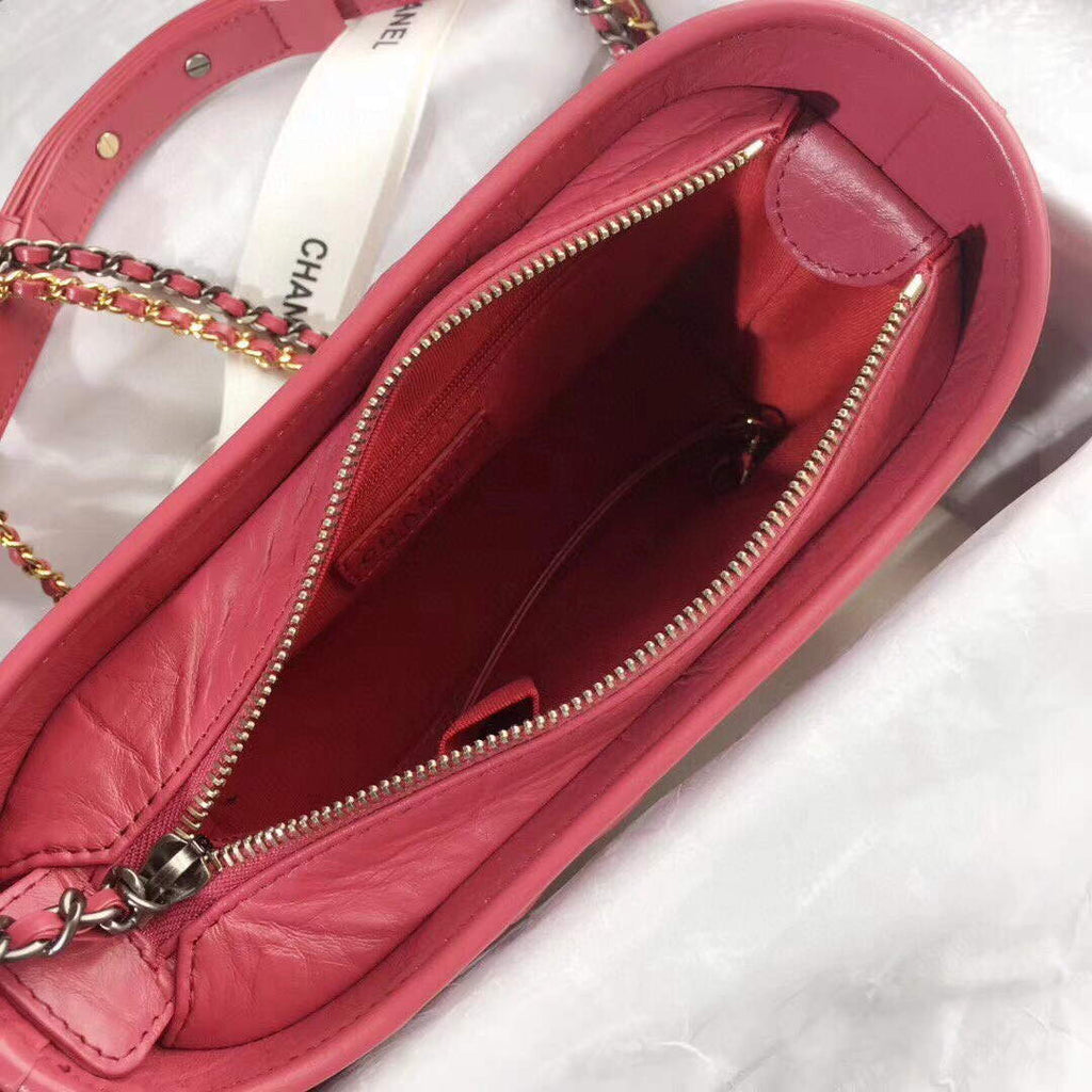 Chanel AS0865 Chanel's Gabrielle Small Hobo Bag V gird Pulm Smooth Calfskin