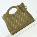 Chanel AS1010 31 Larage Shopping Bag Shiny Lambskin Green - Default Title - View 1