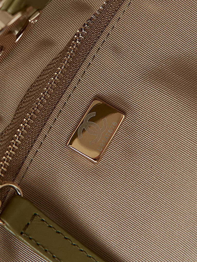 Chanel AS1010 31 Larage Shopping Bag Shiny Lambskin Green