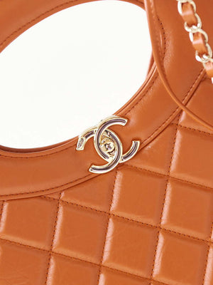 Chanel AS1010 31 Larage Shopping Bag Shiny Lambskin Light Orange - Default Title - View 2