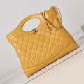 Chanel AS1010 31 Larage Shopping Bag Shiny Lambskin Yellow - Default Title - View 1
