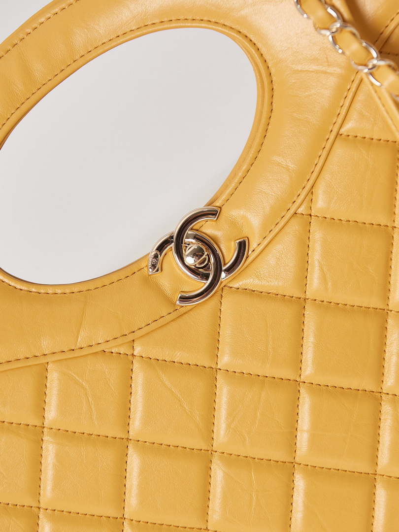 Chanel AS1010 31 Larage Shopping Bag Shiny Lambskin Yellow - Default Title - View 2