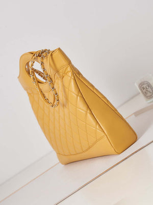 Chanel AS1010 31 Larage Shopping Bag Shiny Lambskin Yellow - Default Title - View 4