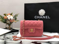 Chanel AS1115 Flap Bag Classic Velvet Pink