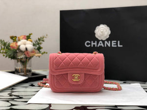 Chanel AS1115 Flap Bag Classic Velvet Pink - Default Title - View 2