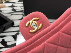Chanel AS1115 Flap Bag Classic Velvet Pink - Default Title - View 3