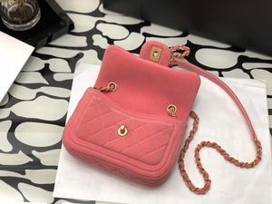 Chanel AS1115 Flap Bag Classic Velvet Pink - Default Title - View 6