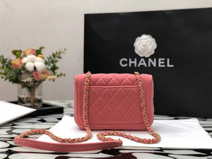 Chanel AS1115 Flap Bag Classic Velvet Pink - Default Title - View 8