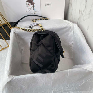 Chanel AS1115 Small Flap bag Satin fabric Black - Default Title - View 2