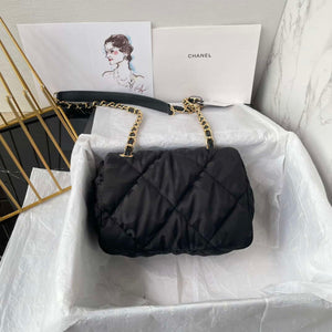 Chanel AS1115 Small Flap bag Satin fabric Black - Default Title - View 3