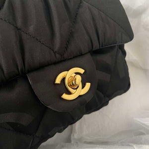 Chanel AS1115 Small Flap bag Satin fabric Black - Default Title - View 4