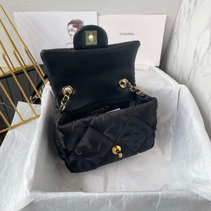 Chanel AS1115 Small Flap bag Satin fabric Black - Default Title - View 5
