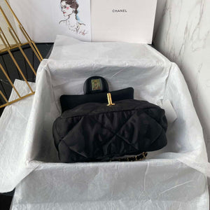 Chanel AS1115 Small Flap bag Satin fabric Black - Default Title - View 9