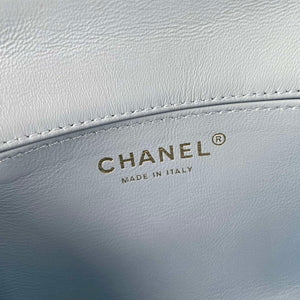 Chanel AS1115 Small Flap bag Satin fabric Light blue - Default Title - View 6