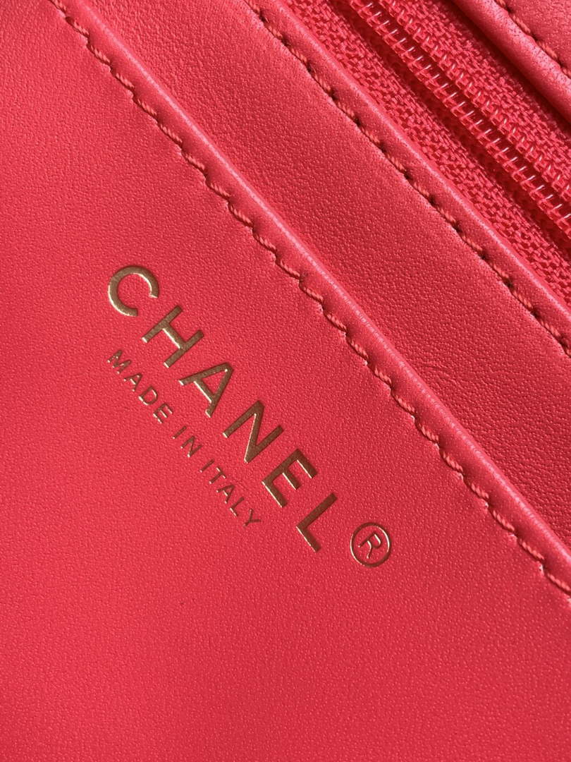 Chanel AS1116 24C Mini Flap Bag 20cm A69900 Tweed White & Red
