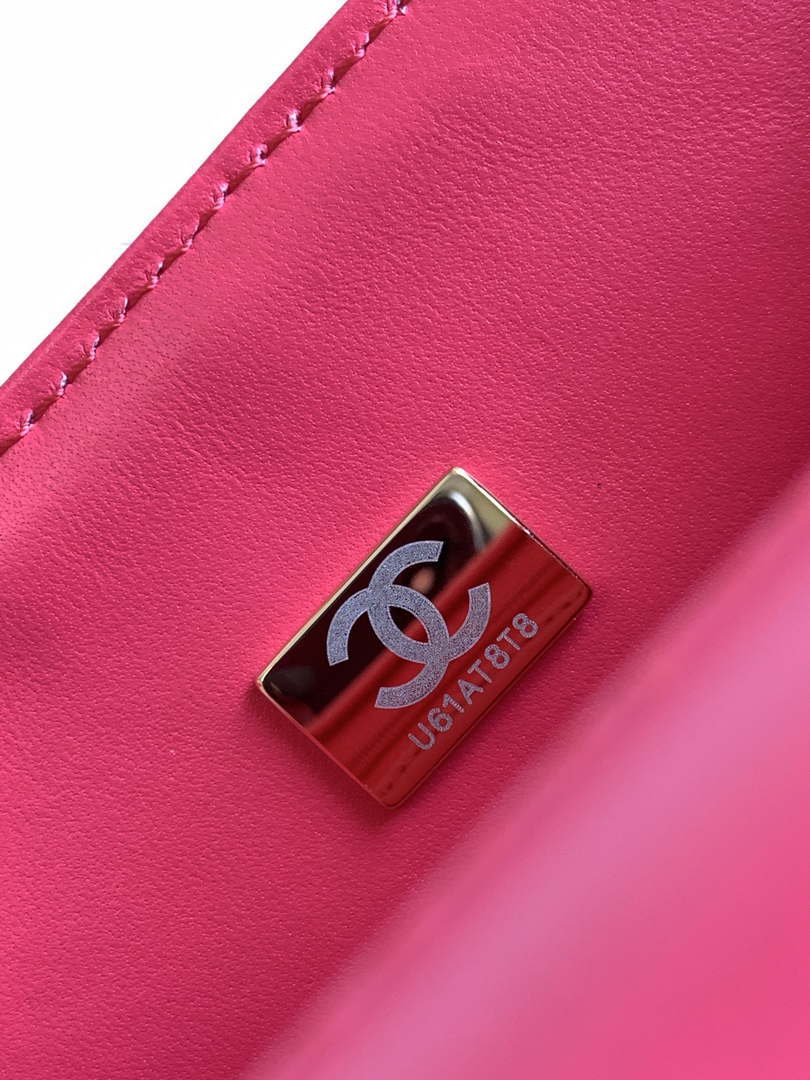 Chanel AS1116 24C Mini Flap Bag 20cm A69900 Tweed White & Red