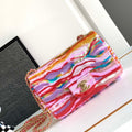 Chanel AS1116 24SS CF Mini Flap Bag A69900 Symphony gradient beads Pink Lambskin - Default Title - View 1