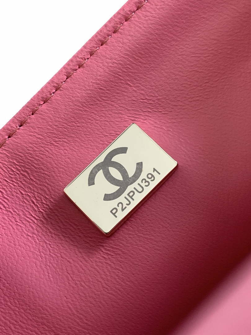 Chanel AS1116 24SS CF Mini Flap Bag A69900 Symphony gradient beads Pink Lambskin