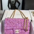 Chanel AS1116 Flap bag 21cm A69900 Tweed Pink - Default Title - View 1