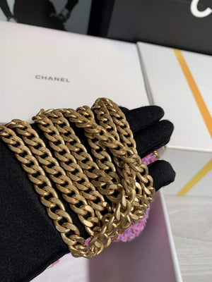 Chanel AS1116 Flap bag 21cm A69900 Tweed Pink - Default Title - View 7