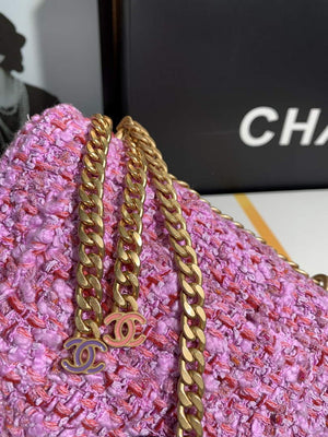 Chanel AS1116 Mini Flap bag 18cm Tweed Pink - Default Title - View 5
