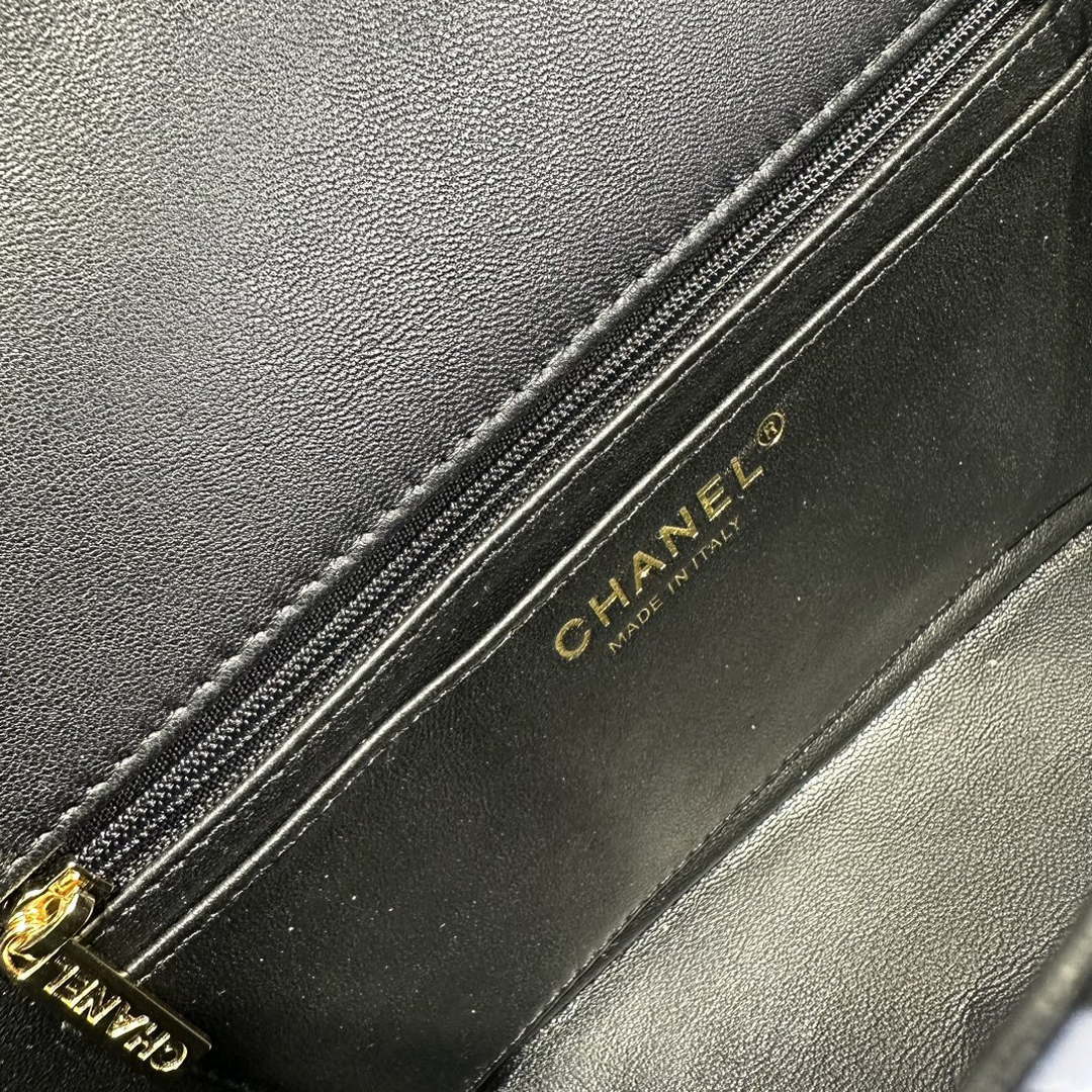 Chanel AS1116 Printed Fabric & Gold Metal Black & Multicolour - Default Title - View 8