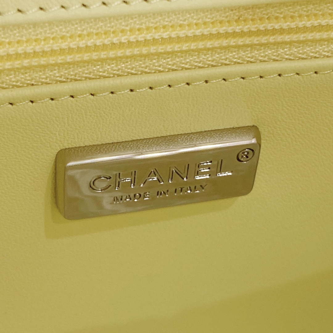 Chanel AS1116 Samll Flap sequin bag sparkling bingbing 20cm Beige - Default Title - View 9