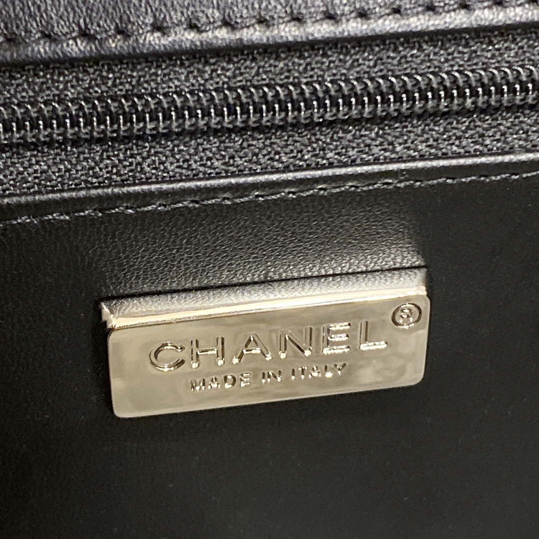Chanel AS1116 Samll Flap sequin bag sparkling bingbing 20cm Black - Default Title - View 9