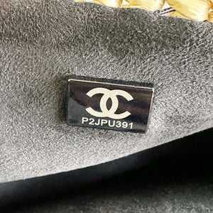 Chanel AS1116 Small Flap bag Raffia A69900 Beige & Black - Default Title - View 9