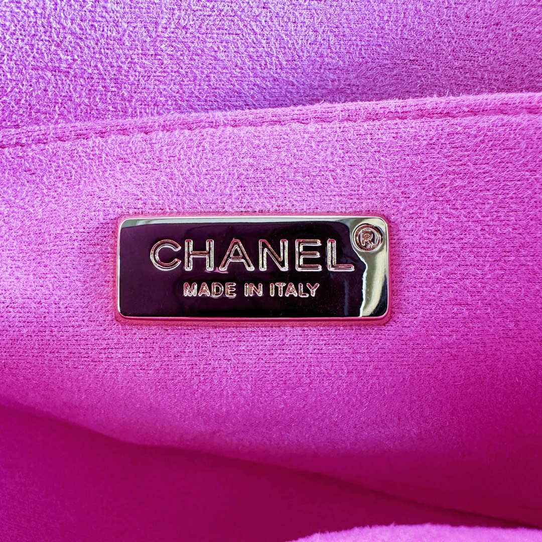 Chanel AS1116 Small Flap bag Raffia A69900 Beige & Pink - Default Title - View 7
