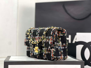 Chanel AS1116 Small Flap bag Woolen A69900 Black - Default Title - View 2