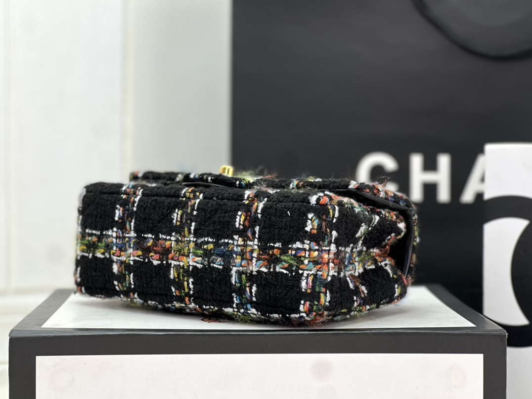 Chanel AS1116 Small Flap bag Woolen A69900 Black - Default Title - View 5