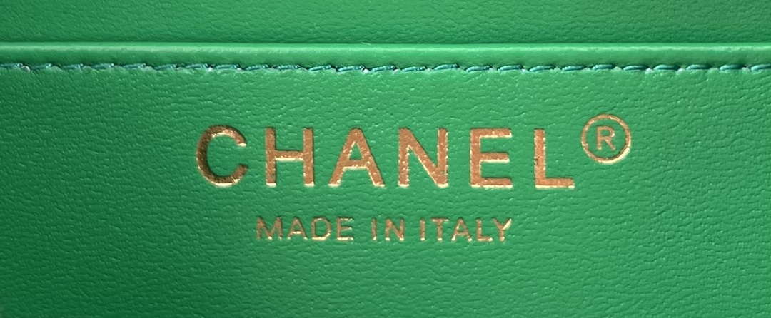 Chanel AS1116 Small Flap bag Woolen A69900 Green