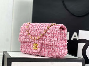 Chanel AS1116 Small Flap bag Woolen A69900 Pink - Default Title - View 2