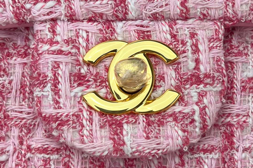 Chanel AS1116 Small Flap bag Woolen A69900 Pink