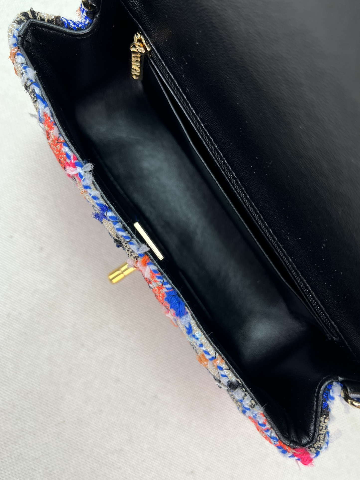 Chanel AS1116 Small Flap bag Woolen A69900 Pink & Blue - Default Title - View 7