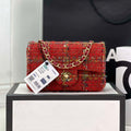 Chanel AS1116 Small Flap bag Woolen A69900 Red - Default Title - View 1