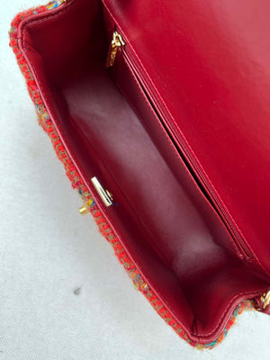 Chanel AS1116 Small Flap bag Woolen A69900 Red - Default Title - View 7