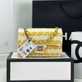 Chanel AS1116 Small Flap bag Woolen A69900 Yellow - Default Title - View 1