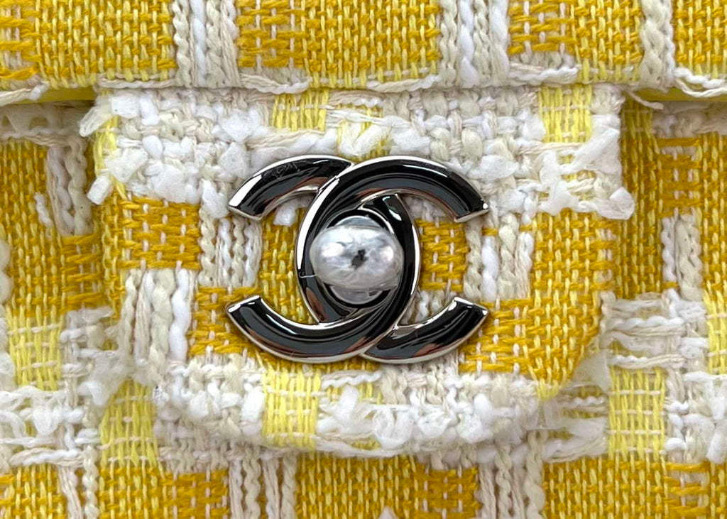 Chanel AS1116 Small Flap bag Woolen A69900 Yellow
