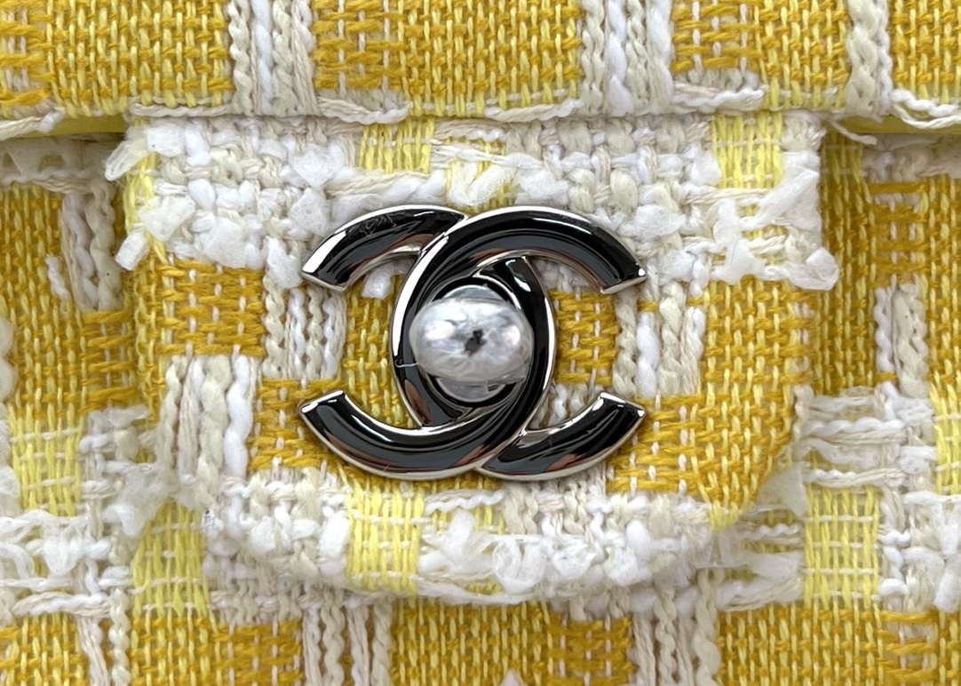 Chanel AS1116 Small Flap bag Woolen A69900 Yellow - Default Title - View 4