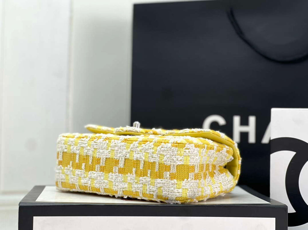Chanel AS1116 Small Flap bag Woolen A69900 Yellow