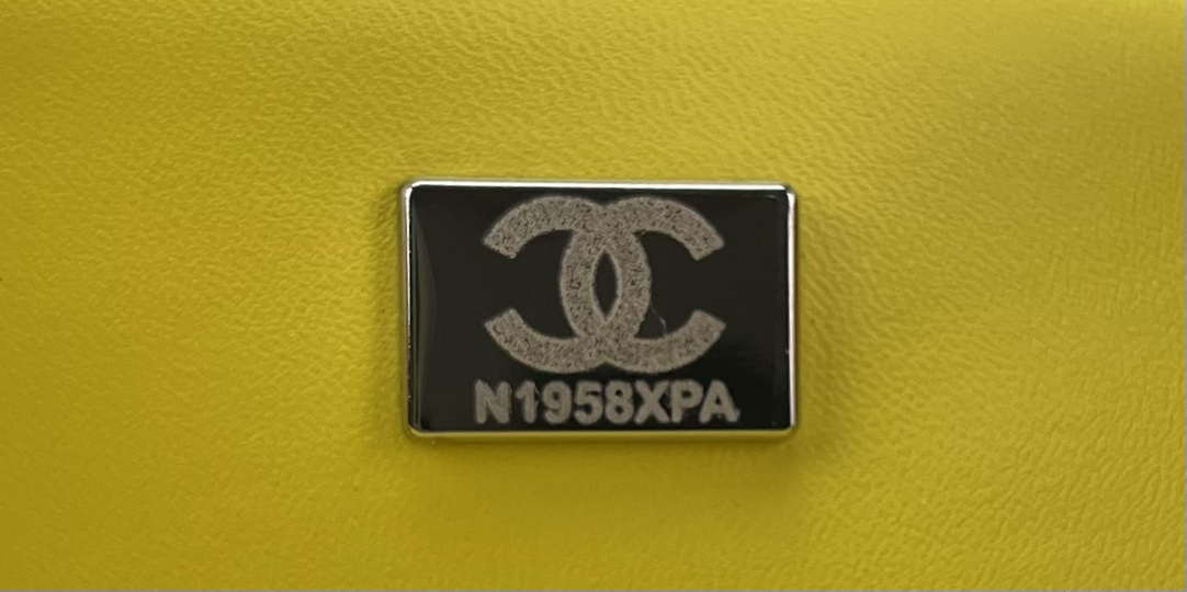 Chanel AS1116 Small Flap bag Woolen A69900 Yellow