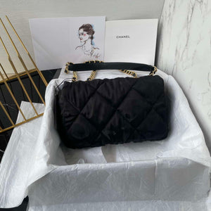 Chanel AS1118 Flap bag Satin fabric Black - Default Title - View 3
