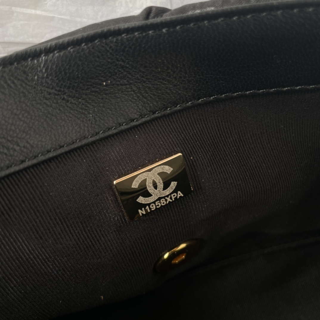 Chanel AS1118 Flap bag Satin fabric Black - Default Title - View 6