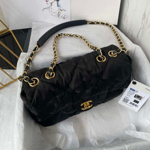 Chanel AS1118 Flap bag Satin fabric Black - Default Title - View 9