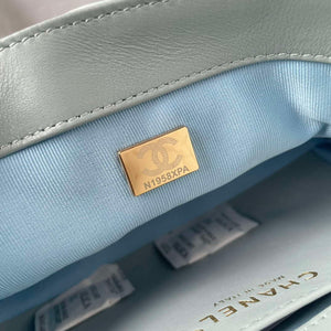 Chanel AS1118 Flap bag Satin fabric Light blue - Default Title - View 8