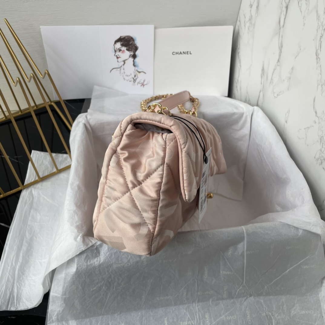 Chanel AS1118 Flap bag Satin fabric Pink - Default Title - View 3