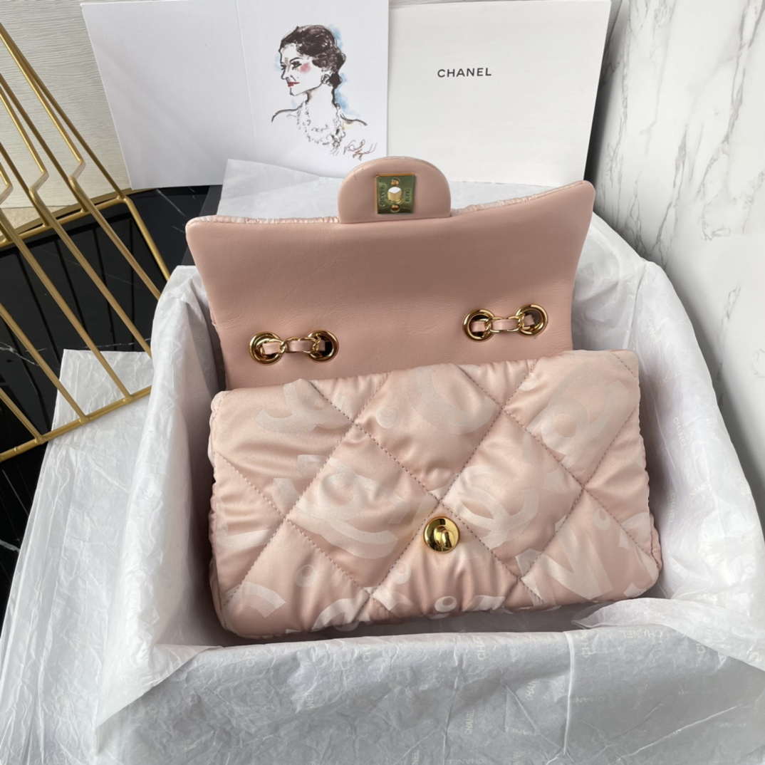 Chanel AS1118 Flap bag Satin fabric Pink - Default Title - View 5
